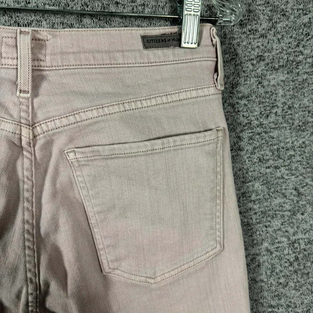 Citizens Of Humanity Size 26 Pink Denim Olivia High Rise Slim Ankle Jeans - Picture 4 of 10